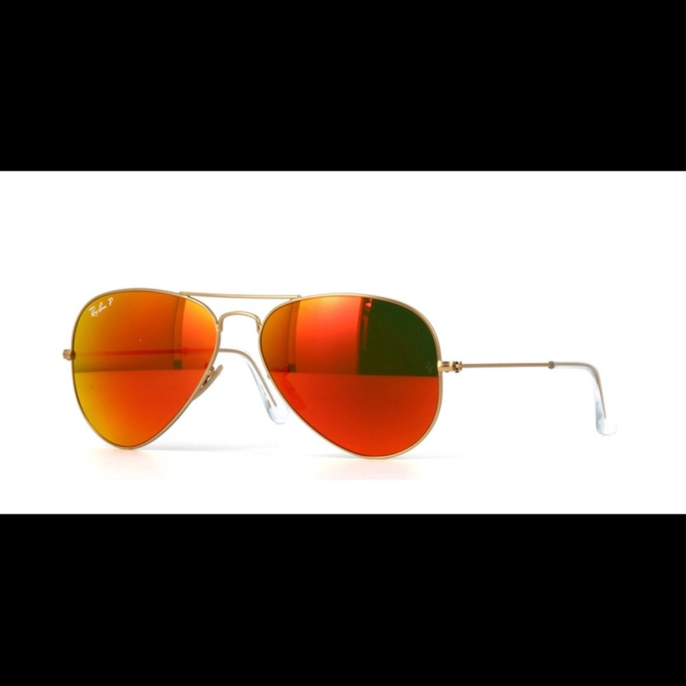 Ray-Ban Original Aviator Red/Orange Mirrored Lense